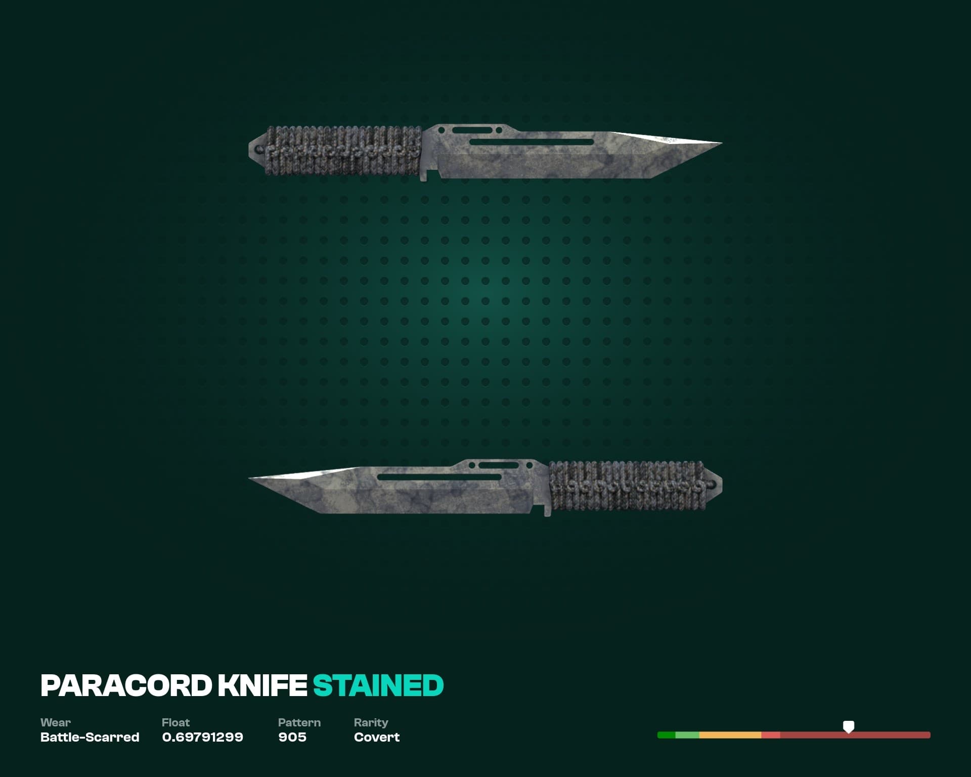 ★ Paracord Knife | Stained (Battle-Scarred)